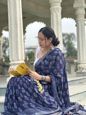 Royal Luxe Linen Saree